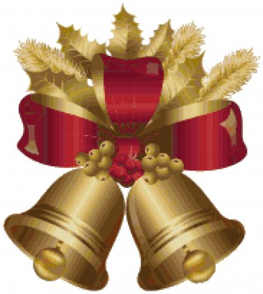 CHRISTMAS BELLS CROSS STITCH PATTERN PDF ONLY