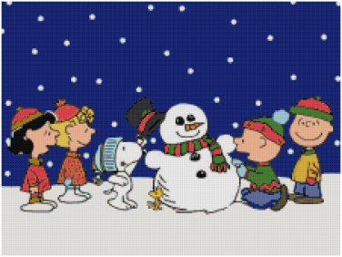 PEANUTS CHARLIE BROWN CHRISTMAS CROSS STITCH PATTERN PDF ONLY