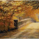 BRIDGE IN AUTUMN CROSS STITCH PATTERN PDF ONLY