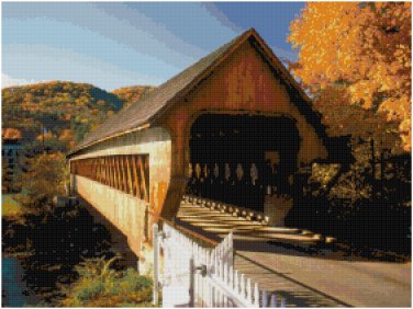 COVERED BRIDGE #4 CROSS STITCH PATTERN PDF ONLY