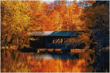 COVERED BRIDGE #5 CROSS STITCH PATTERN PDF ONLY