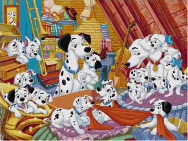 DISNEY 101 DALMATIONS #1 CROSS STITCH PATTERN PDF ONLY