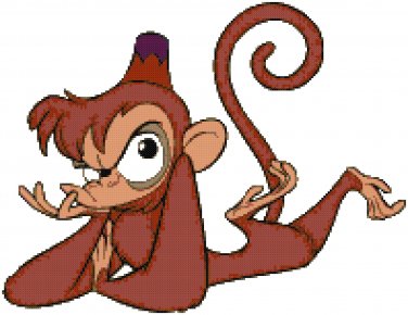 DISNEY ALADDIN ABU CROSS STITCH PATTERN PDF ONLY