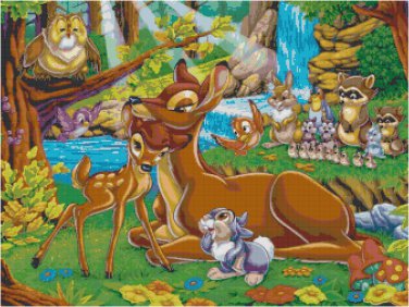 DISNEY BAMBI #1  CROSS STITCH PATTERN PDF ONLY