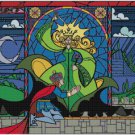 DISNEY BEAUTY AND THE BEAST STAINED GLASS PRINCE CROSS STITCH PATTERN PDF ONLY