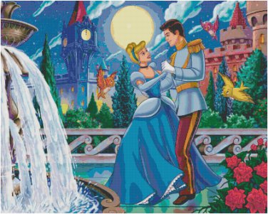 DISNEY CINDERELLA #1 CROSS STITCH PATTERN PDF ONLY