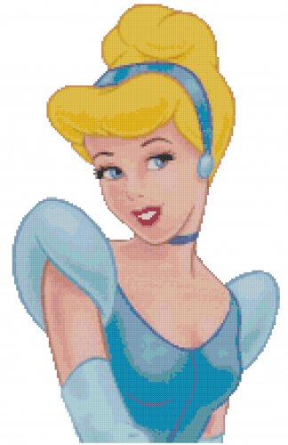 DISNEY CINDERELLA #2 CROSS STITCH PATTERN PDF ONLY