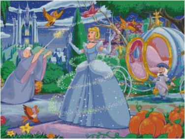 DISNEY CINDERELLA #3 CROSS STITCH PATTERN PDF ONLY