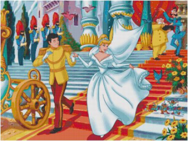 DISNEY CINDERELLA #7 CROSS STITCH PATTERN PDF ONLY