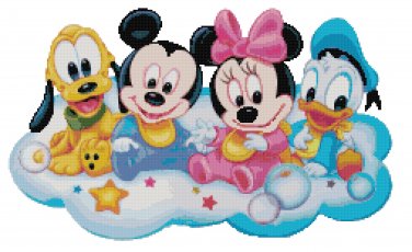 DISNEY BABIES #1 CROSS STITCH PATTERN PDF ONLY