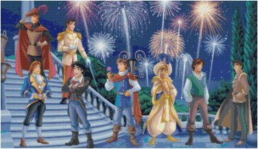 DISNEY PRINCE'S #2 CROSS STITCH PATTERN PDF ONLY