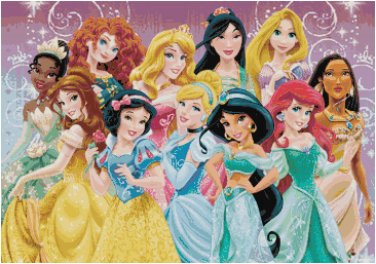 DISNEY PRINCESS #11 CROSS STITCH PATTERN PDF ONLY