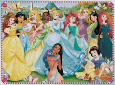 DISNEY PRINCESS #15 CROSS STITCH PATTERN PDF ONLY