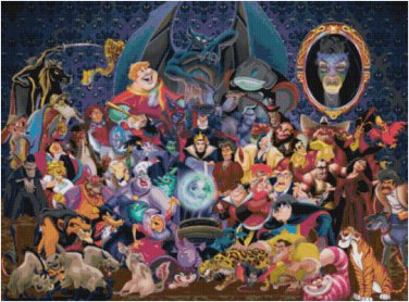 DISNEY VILLAINS #5 CROSS STITCH PATTERN PDF ONLY