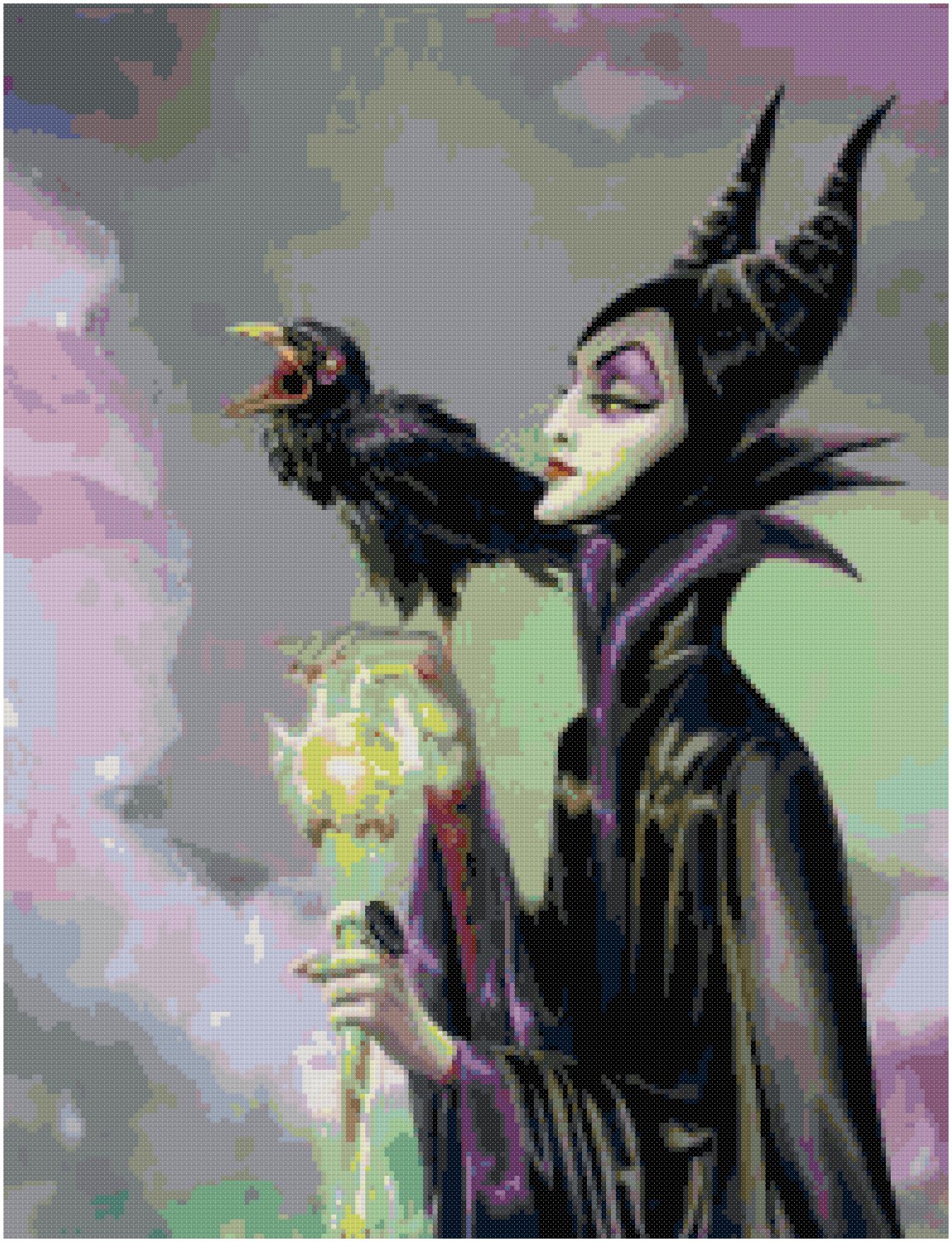 DISNEY MALEFICENT #2 CROSS STITCH PATTERN PDF ONLY