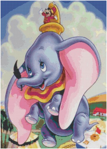 DISNEY DUMBO #1  CROSS STITCH PATTERN PDF ONLY