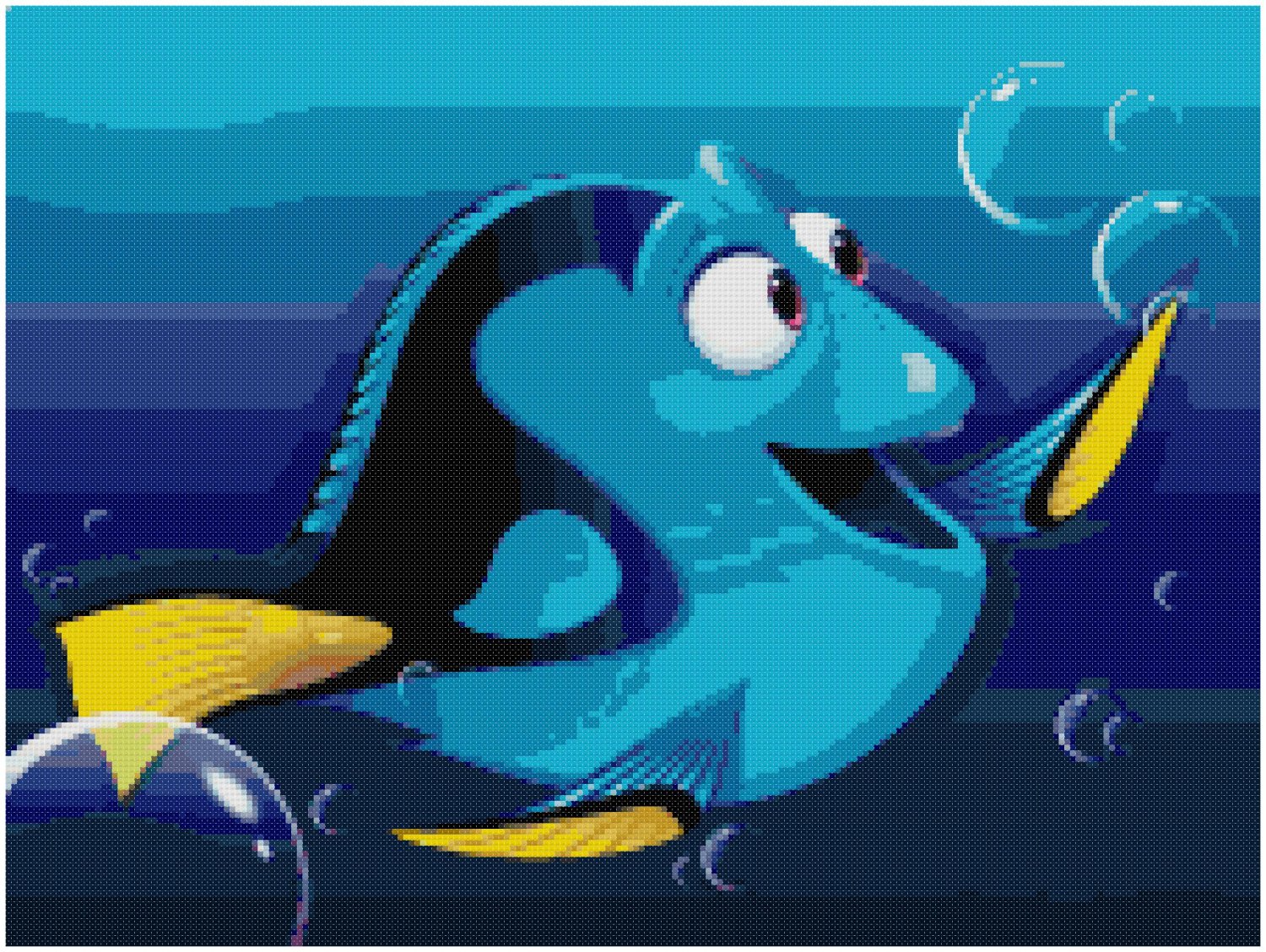 DISNEY FINDING NEMO DORY CROSS STITCH PATTERN PDF ONLY