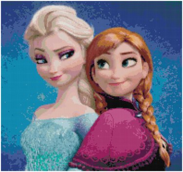 DISNEY FROZEN #2 CROSS STITCH PATTERN PDF ONLY