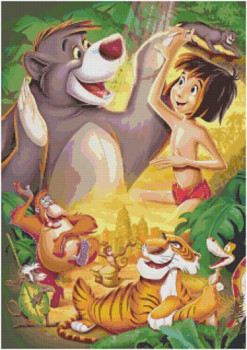 DISNEY THE JUNGLE BOOK #2  CROSS STITCH PATTERN PDF ONLY