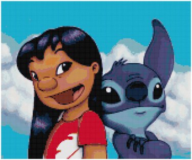 DISNEY LILO AND STITCH #2  CROSS STITCH PATTERN PDF ONLY