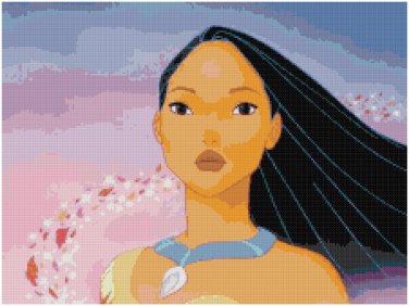 DISNEY POCAHONTAS #3 CROSS STITCH PATTERN PDF ONLY