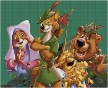 DISNEY ROBIN HOOD #2 CROSS STITCH PATTERN PDF ONLY