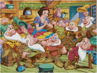 DISNEY SNOW WHITE AND THE SEVEN DWARVES CROSS STITCH PATTERN PDF ONLY