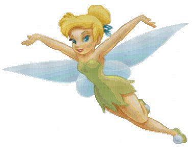 Cross Stitch Pattern Disney Tinkerbell flying Cross Stitch Pattern Disney Tinkerbell flying