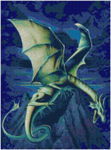 DRAGON #1 CROSS STITCH PATTERN PDF ONLY