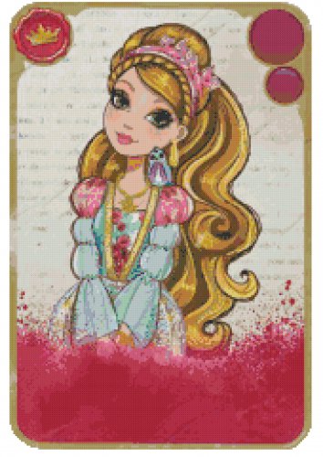EVER AFTER HIGH ASHLYNN ELLA #1  CROSS STITCH PATTERN PDF ONLY