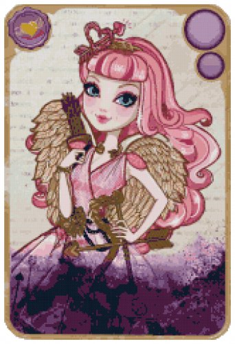 EVER AFTER HIGH C A CUPID #1  CROSS STITCH PATTERN PDF ONLY