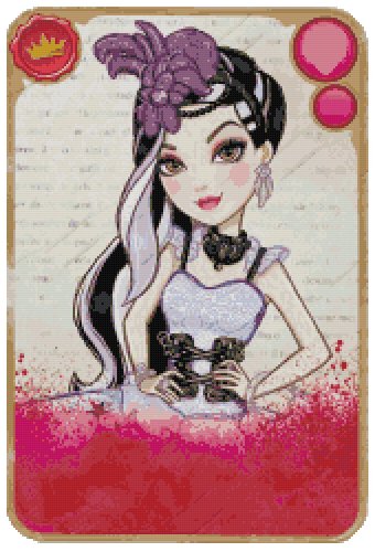 EVER AFTER HIGH DUCHESS SWAN  CROSS STITCH PATTERN PDF ONLY