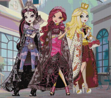 EVER AFTER HIGH #3 CROSS STITCH PATTERN PDF ONLY
