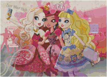 EVER AFTER HIGH #4 CROSS STITCH PATTERN PDF ONLY