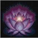 GLOWING LOTUS CROSS STITCH PATTERN PDF ONLY