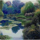 BEAUTIFUL WATER GARDEN - GARDEN CROSS STITCH PATTERN PDF ONLY
