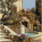 COURTYARD FOUNTAIN - GARDEN CROSS STITCH PATTERN PDF ONLY
