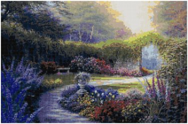 DOWN THE GARDEN PATH - GARDEN CROSS STITCH PATTERN PDF ONLY