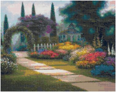 GARDEN ARBOR - GARDEN CROSS STITCH PATTERN PDF ONLY