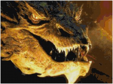 Image result for smaug dragon cross stitch