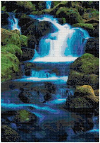 WATERFALL #1 CROSS STITCH PATTERN PDF ONLY
