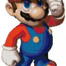 SUPER MARIO BROS MARIO #1  CROSS STITCH PATTERN PDF ONLY