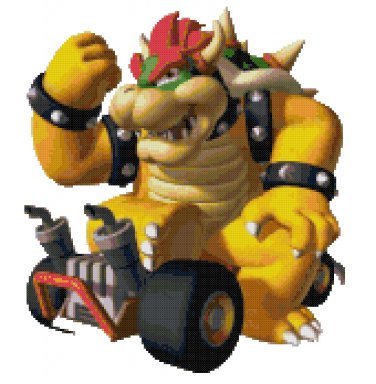 SUPER MARIO BROS BOWSER  CROSS STITCH PATTERN PDF ONLY