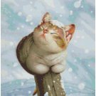 CAT IN THE SNOW CROSS STITCH PATTERN PDF ONLY
