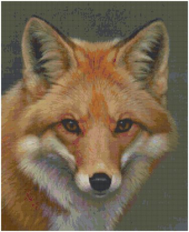 FOX #1 CROSS STITCH PATTERN PDF ONLY