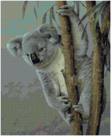 KOALA BEAR #1 CROSS STITCH PATTERN PDF ONLY