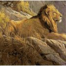 LION ON A ROCK CROSS STITCH PATTERN PDF ONLY