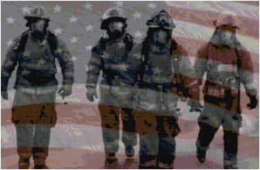 AMERICAN FIREFIGHTERS CROSS STITCH PATTERN PDF ONLY