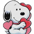BABY SNOOPY VALENTINES CROSS STITCH PATTERN PDF ONLY