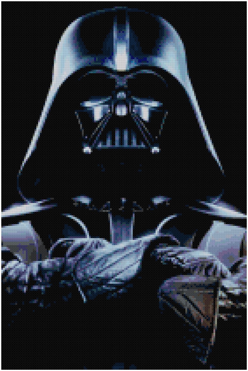 STAR WARS DARTH VADER #1 CROSS STITCH PATTERN PDF ONLY